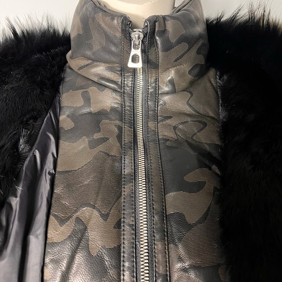 Rudsak SIA Leather jacket with Fur lined hood - Picture 8 of 17